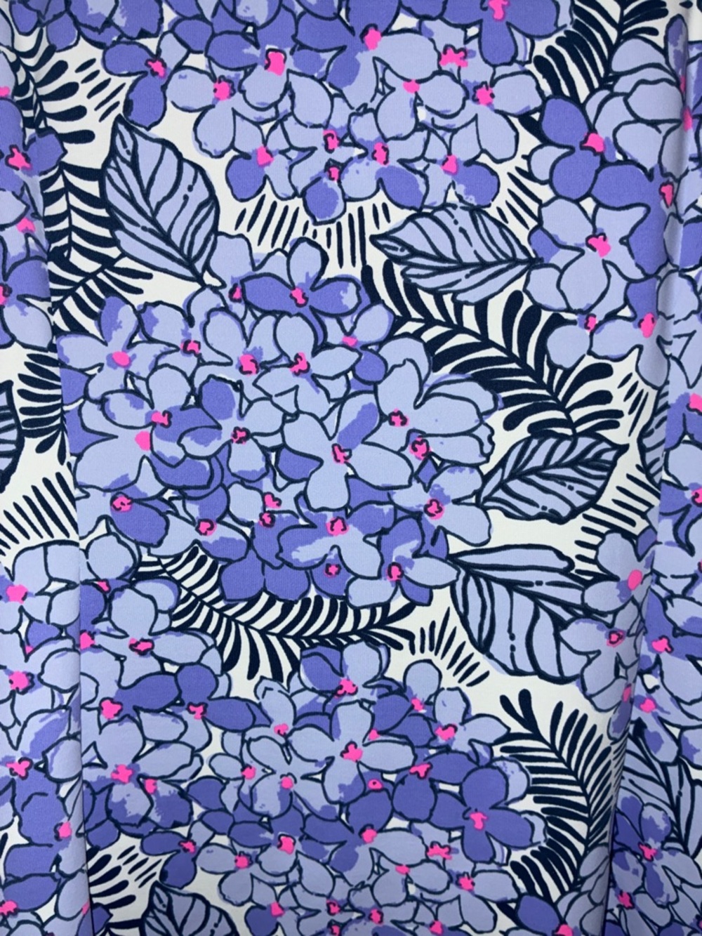 MAHI GOLD Lavender-Blue Floral Sleeveless Shift Dress Sz L - Picture 7 of 12